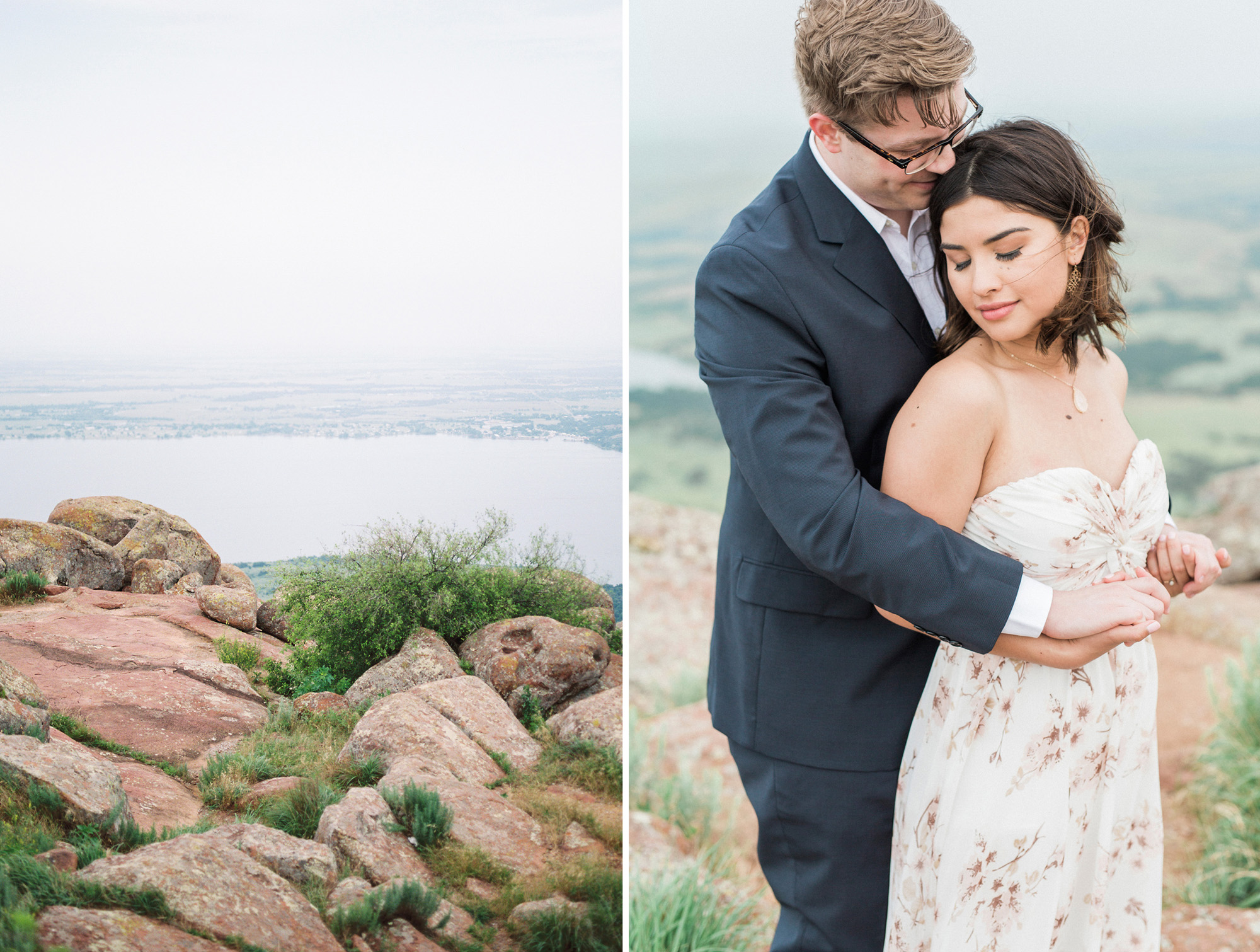 Oklahoma engagement photos captured on the Pentax 645n by film photographer Tenth & Grace.