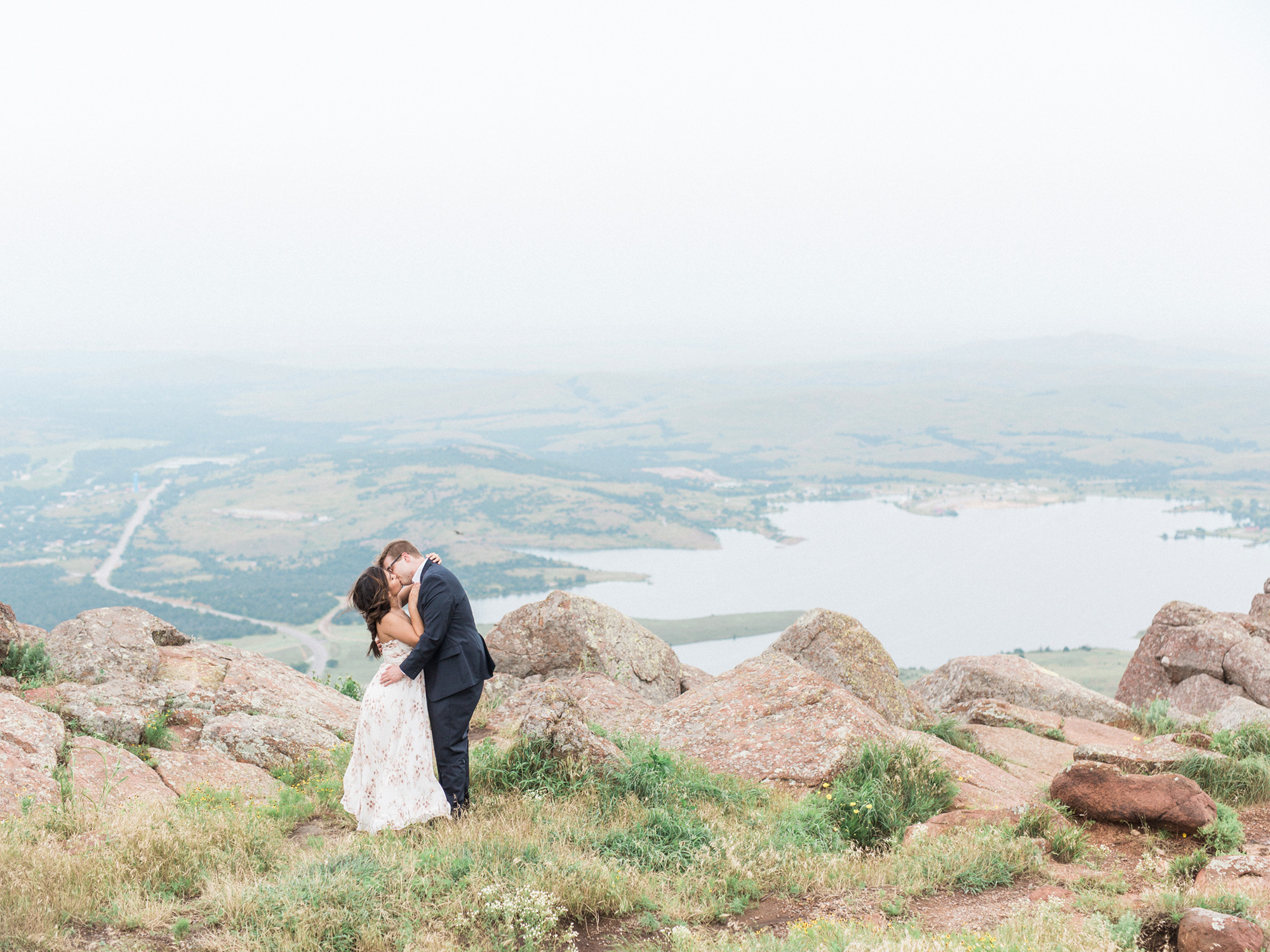 Mount Scott engagement photos from Oklahoma wedding photographer Tenth & Grace.