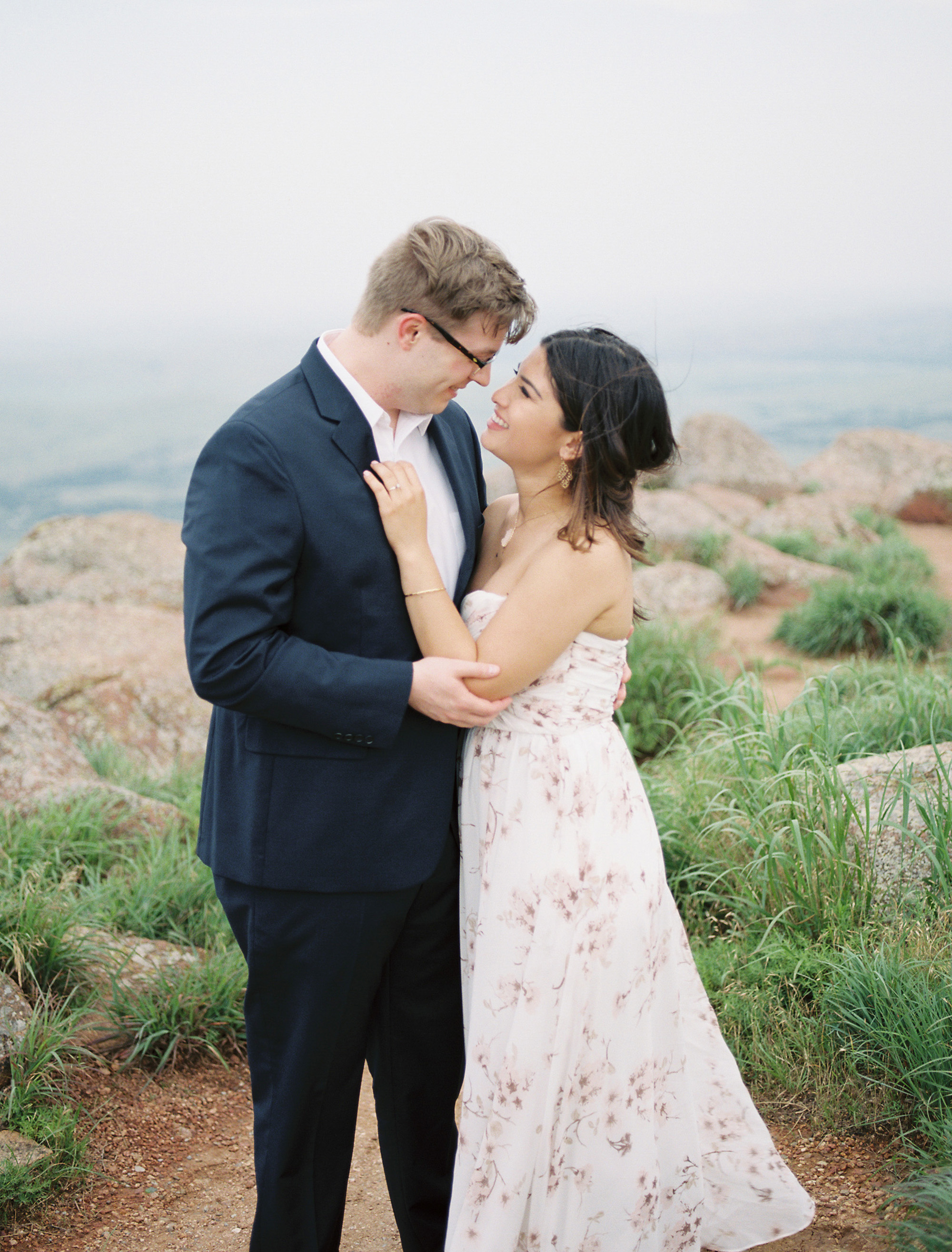 Oklahoma engagement photographer Tenth & Grace captured this session at the Wichita Mountains near Lawton.