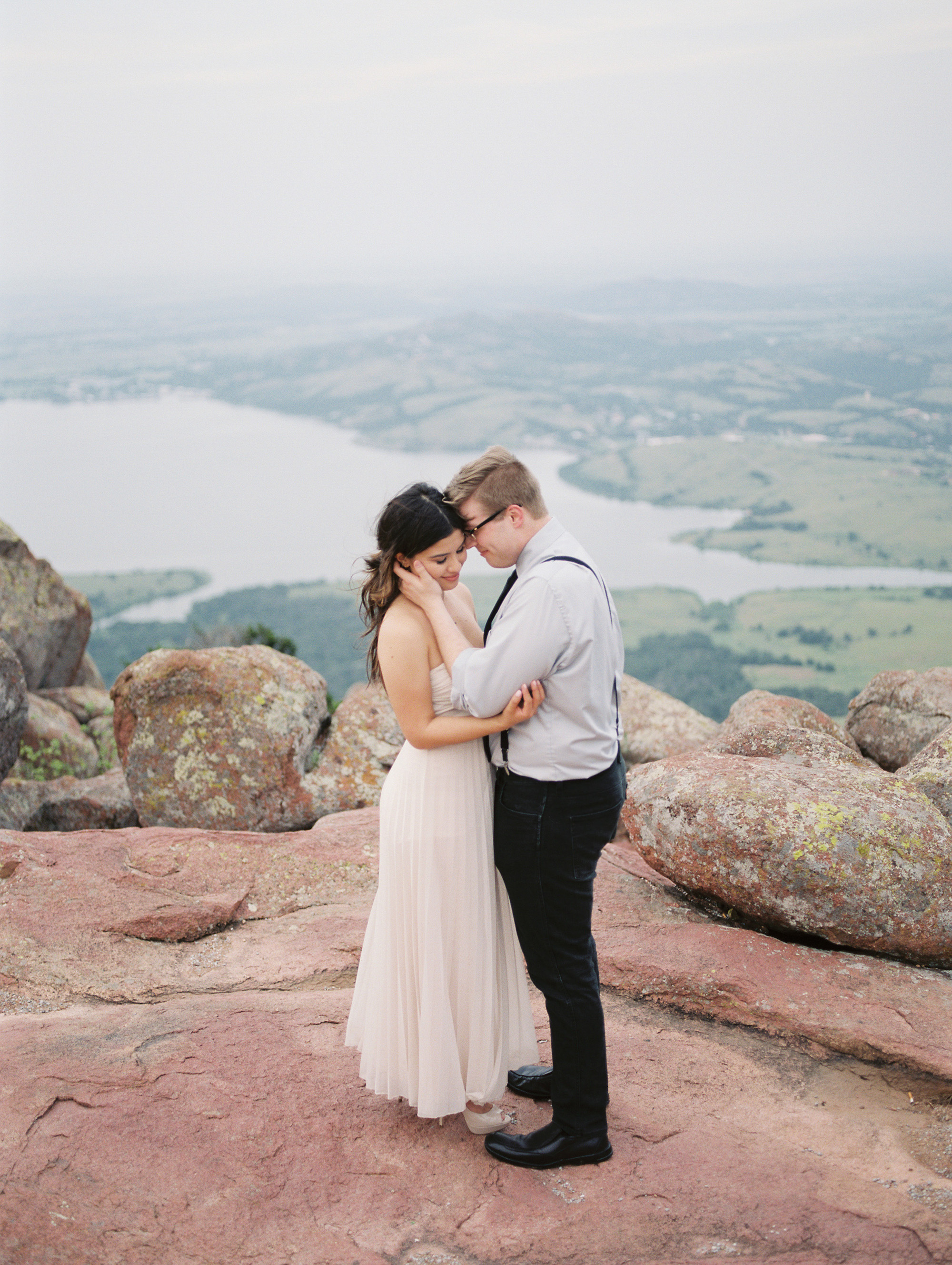 Mount Scott engagement session by Oklahoma City wedding photographer Tenth & Grace.