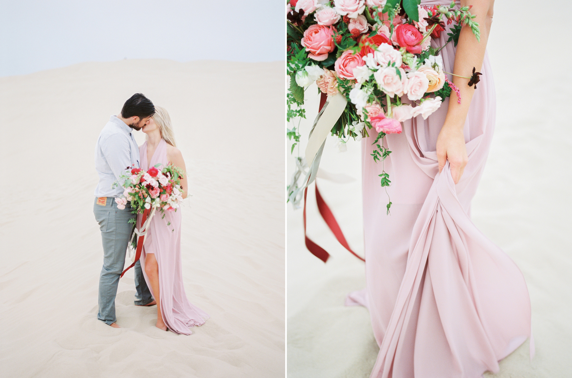 Santa Barbara wedding inspiration in this engagement session.