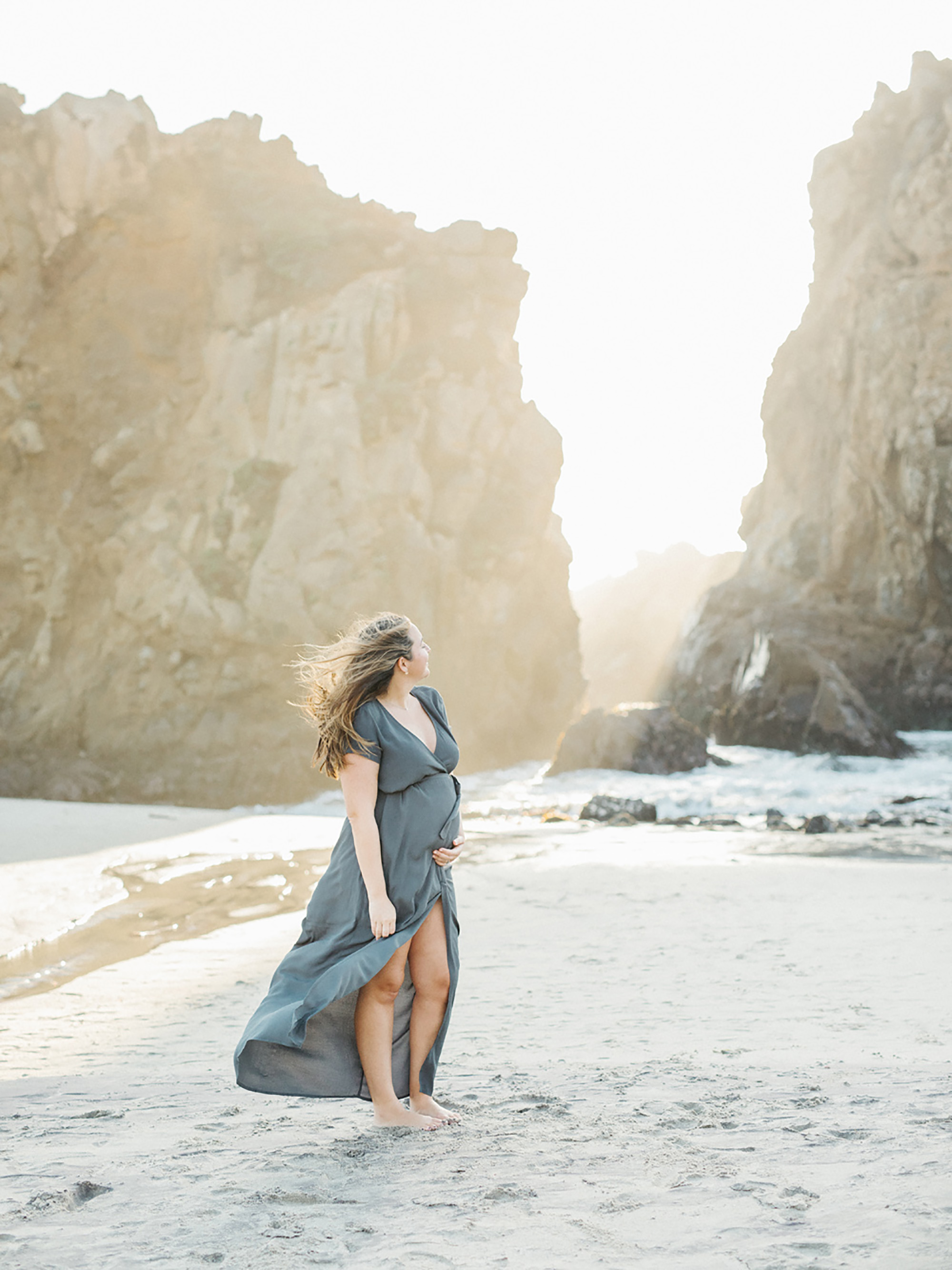 Pfeiffer Beach maternity session inspiration