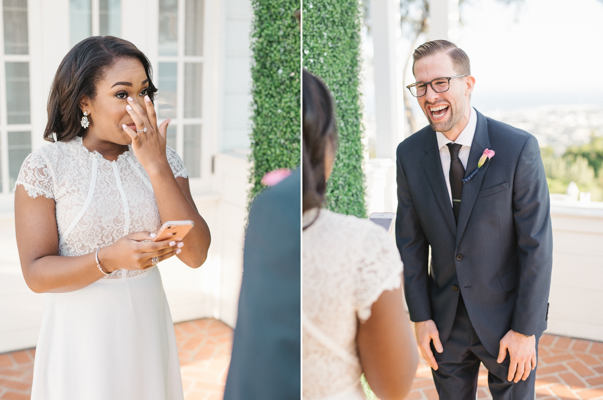 Wedding ceremony at the Belmond El Encanto in Santa Barbara