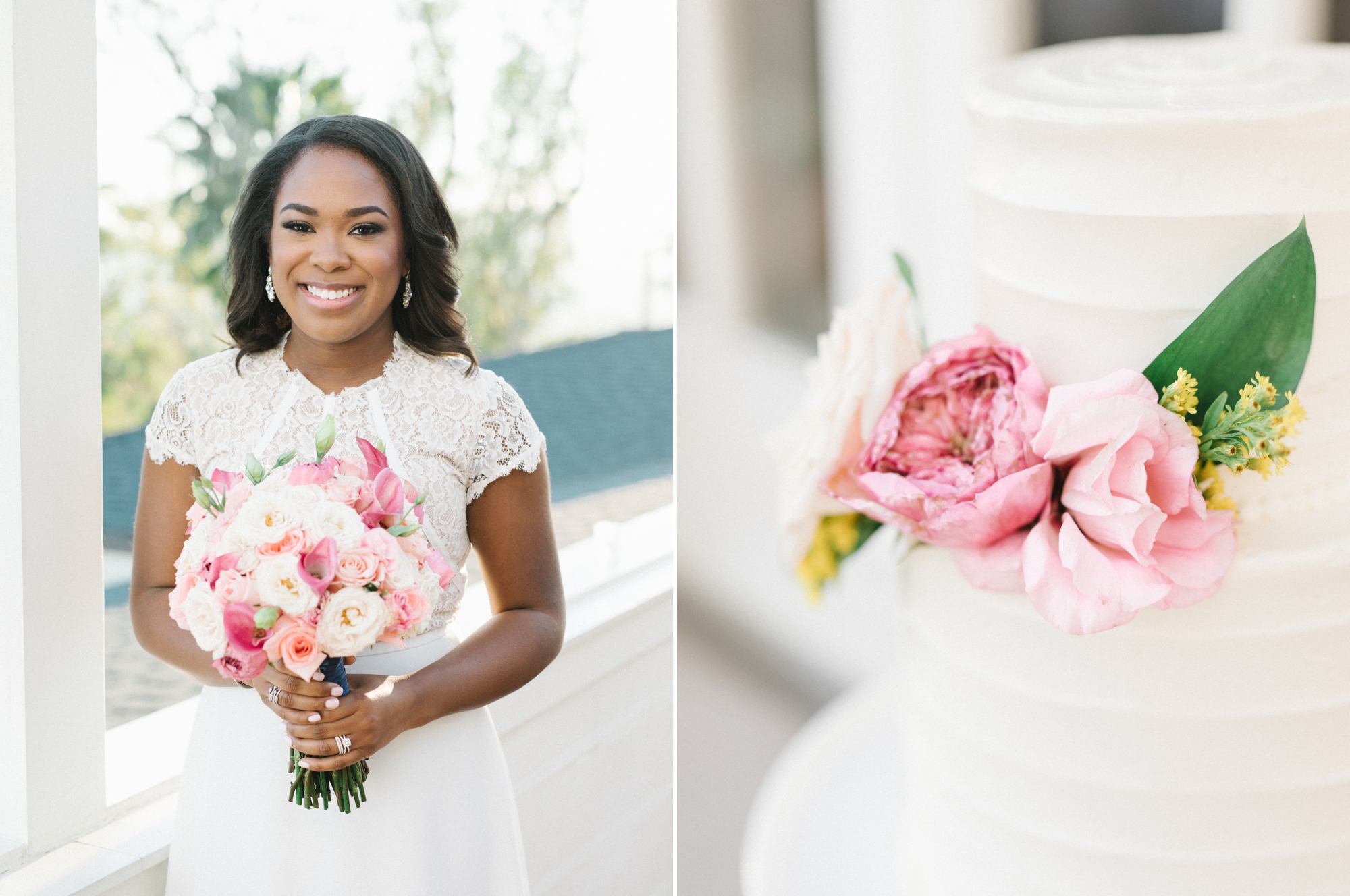 Glowing bride during her Belmond El Encanto elopement